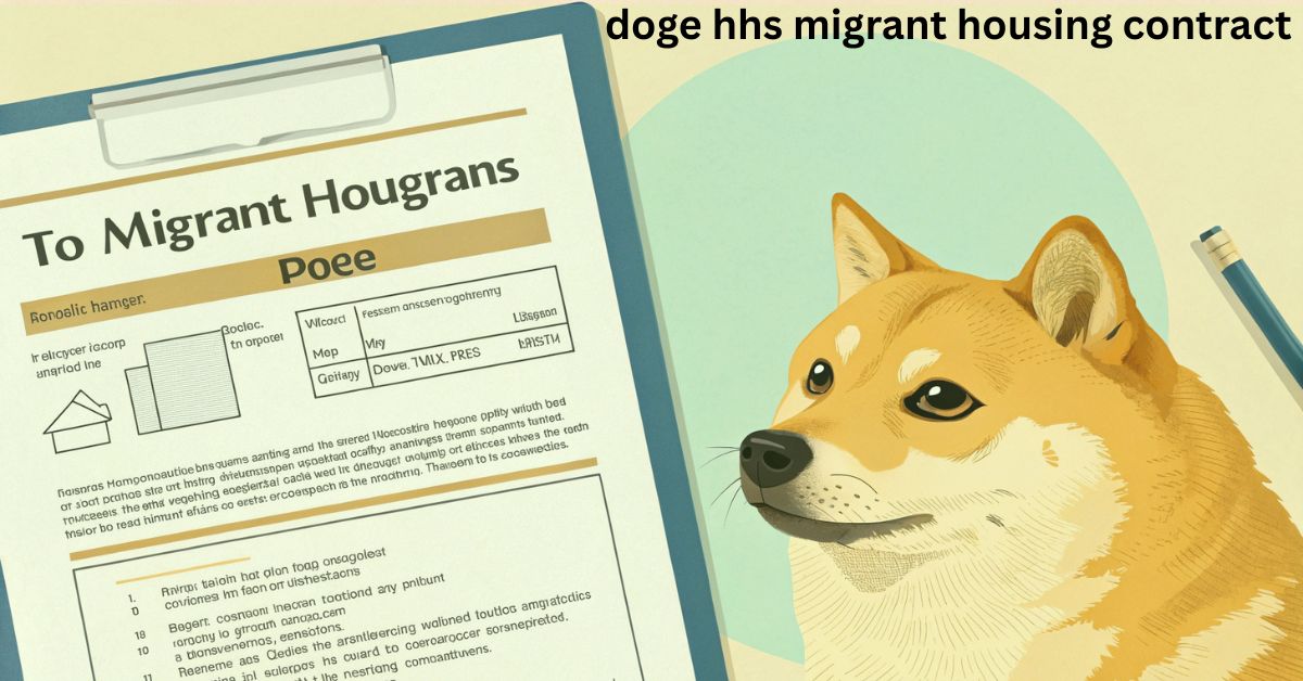 Doge HHS Migrant Housing Contract – Know the Reality Today